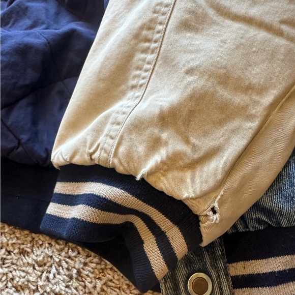 Vintage denim varsity jacket/ bomber jacket - Picture 5 of 5